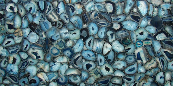 Blue Agate semi precious stone